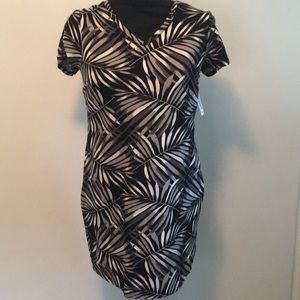 Old Navy Black and Tan Dress
